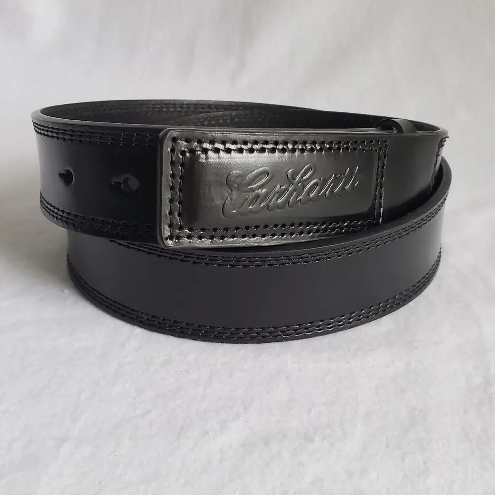 Carhartt Men's Scratchless Black Leather Belt 36W Workwear Classic Dressy NEW